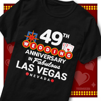 Fabelhaftes Las Vegas 49. Hochzeitspaar-Jubiläum T-Shirt