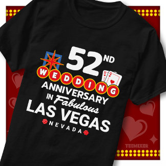 Fabelhaftes Las Vegas 52. Hochzeitspaar-Jubiläum T-Shirt
