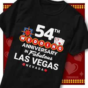 Fabelhaftes Las Vegas 54. Hochzeitspaar-Jubiläum T-Shirt