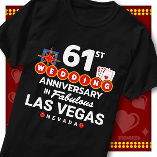 Fabelhaftes Las Vegas 61. Hochzeitspaar-Jubiläum T-Shirt