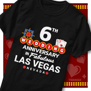 Fabelhaftes Las Vegas 6. Hochzeit-Jubiläumspaar T-Shirt