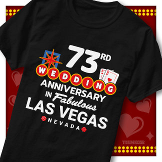 Fabelhaftes Las Vegas 73. Hochzeitspaar-Jubiläum T-Shirt