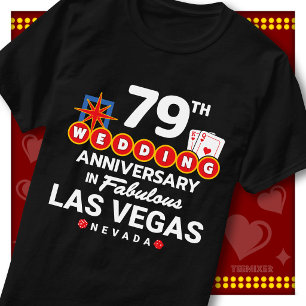 Fabelhaftes Las Vegas 79. Hochzeitspaar-Jubiläum T-Shirt