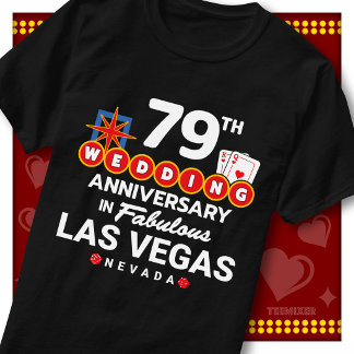 Fabelhaftes Las Vegas 79. Hochzeitspaar-Jubiläum T-Shirt
