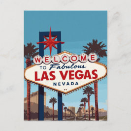 Fabelhaftes Las Vegas Nevada Retro Postkarte
