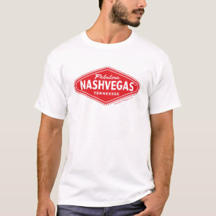 Fabelhaftes NASHVEGAS TM Diamant-Logo T-Shirt