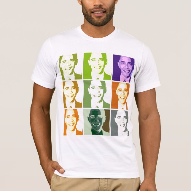Fabelhaftes Pop-Kunstobama-T-Shirt T-Shirt (Vorderseite)