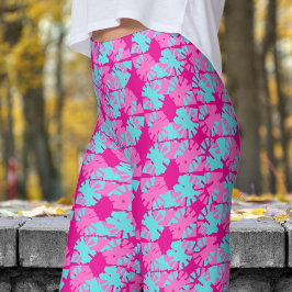 Fabelhaftes, rosa Phasenverschiebungsmuster Leggings