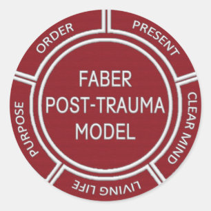 Faber Post Trauma Modellaufkleber Runder Aufkleber