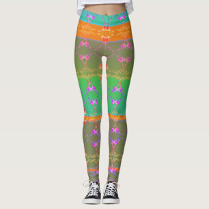 Faberge Inspirierte Rose Blumenbewohner Wiederbele Leggings