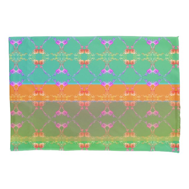 Faberge Inspirierte Rose Floral Folklorevival Kiss Kissenbezug (Vorderseite)