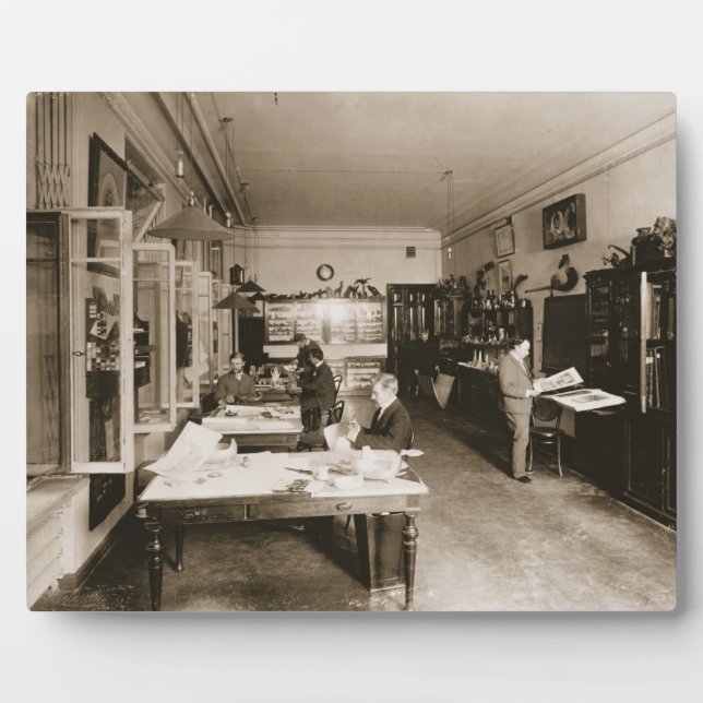Faberge Workshop (b/w-Foto) Fotoplatte (Vorderseite)