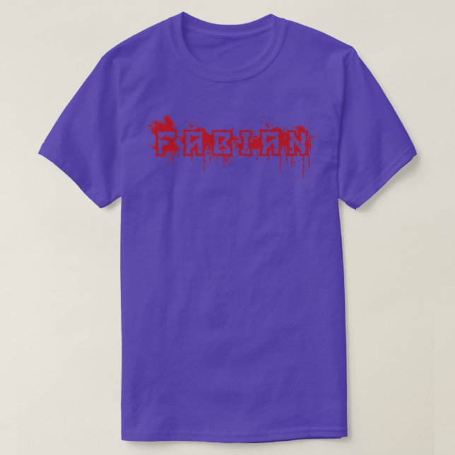 Fabian  First Name Halloween Costume Personalized  T-Shirt (Design vorne)