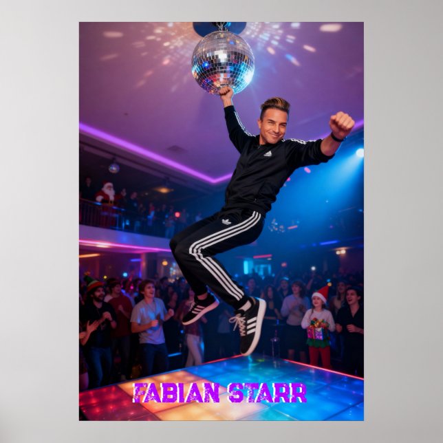 FABIAN STARR - DISCO BALL PLAKAT (Vorne)