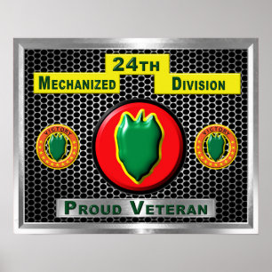 Fabled 24th Mechanized Infantry Division Poster