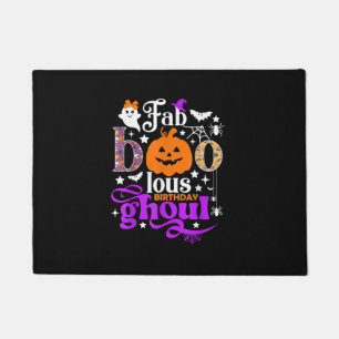 Faboolous Birthday Ghoul Shirt Funny Boo Pumpkin H Fußmatte