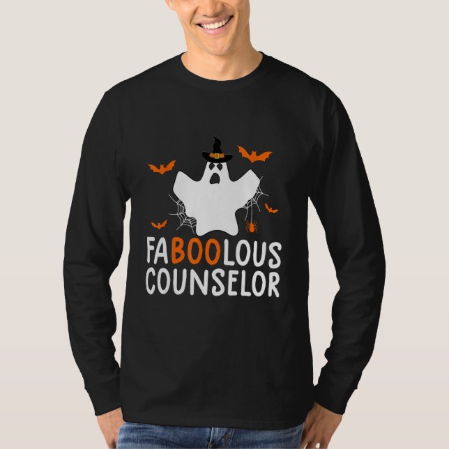 Faboolous Counselor Halloween Funny Ghost-Kostüm T-Shirt (Vorderseite)