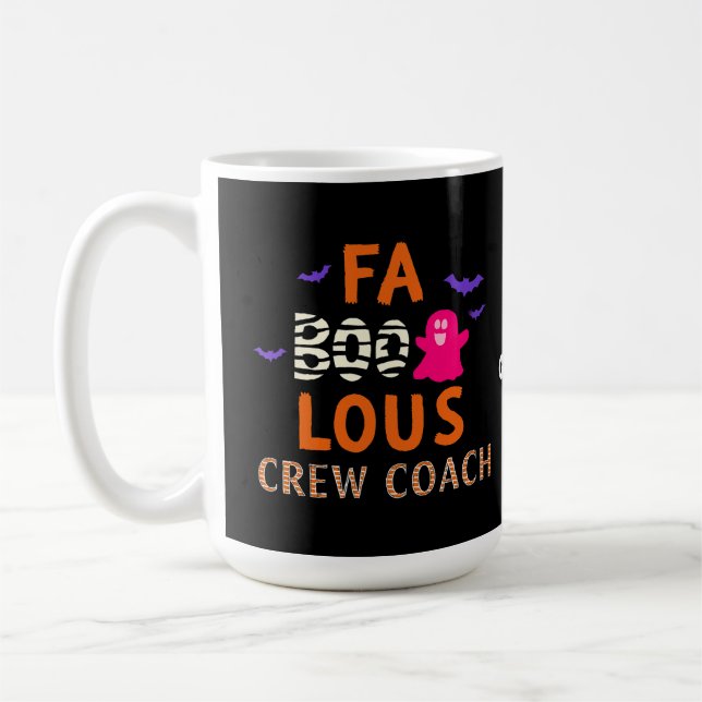 Faboolous Crew Coach Halloween-Party Ghost Funny Kaffeetasse (Links)