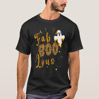 Faboolous Leopard Fabulous Boos Autumn Pumpkin Hal T-Shirt