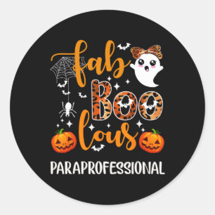 Faboolous Paraprofessional Fun Para Squad Happy Ha Runder Aufkleber
