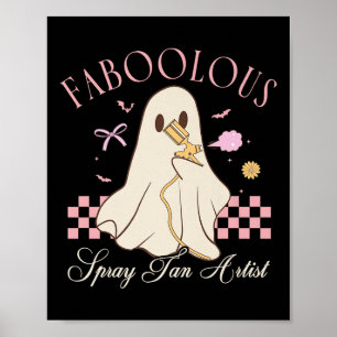 Faboolous Spray Tan Künstlerin Geist Halloween Kok Poster