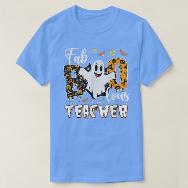 Faboolous Teacher Halloween Scary Ghost Costume  T-Shirt (Design vorne)