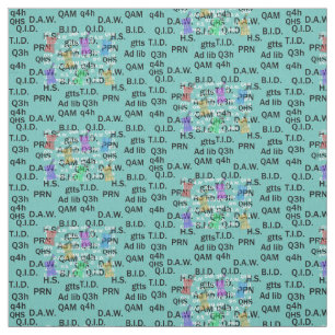 Fabric Abkürzungen Aquamarin Stoff