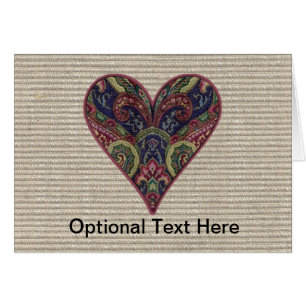 Fabric Applique Heart Collage