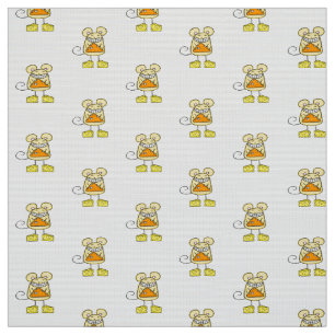 Fabric, Cheesy Mousey Pie Pizza Stoff