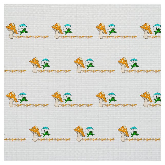 Fabric Frogging Ribbit Mushroom Stoff (Muster)