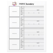 Fabric Inventory Sheet