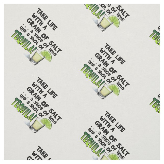 FABRIC - LEBEN, LIMON, SALZ, TEQUILA! STOFF (Muster)