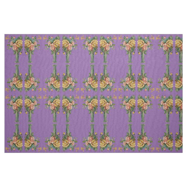FABRIC MATERIAL CRAFT FLORAL STIL STOFF (Fat Quarter (45,7 x 55,9 cm))