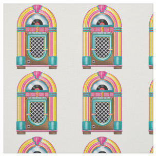 Fabric - Pop Art Jukebox Stoff