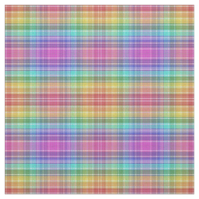 Fabric - Rainbow Madras Stoff (Muster)