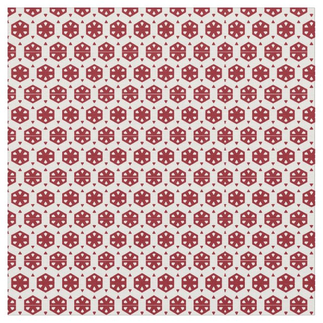 Fabric - Red Florets Stoff (Nahaufnahme)