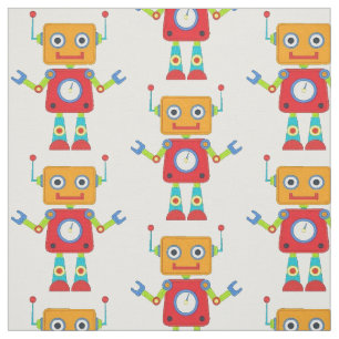 Fabric - Stitch Robot Stoff