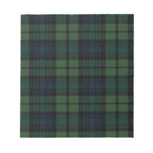 Fabric Tartan Notepad Notizblock
