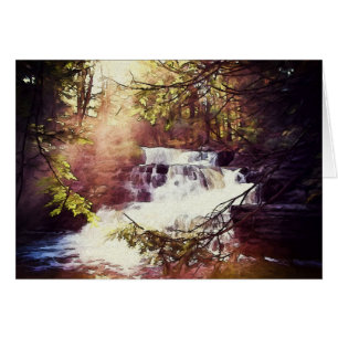 Fabrik fällt in die Poconos Malerei