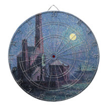 Fabrik im Mondschein (urbane Landschaft) (Luce)