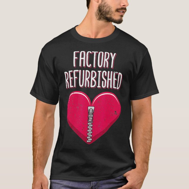 Fabrik renoviert erhalten gute Geschenke Herz Oper T-Shirt (Vorderseite)
