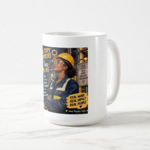 Fabrikarbeiter halten die Welt in Bewegung Kaffeetasse