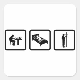 Fabrikator Quadratischer Aufkleber