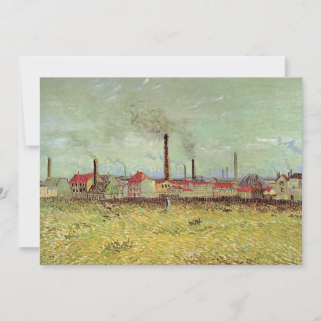 Fabriken in Asnieres von Vincent van Gogh (Vorderseite)