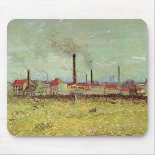 Fabriken in Asnieres von Vincent van Gogh Mousepad