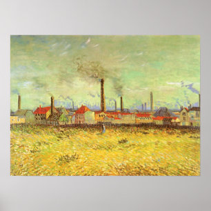 Fabriken in Asnieres von Vincent van Gogh Poster