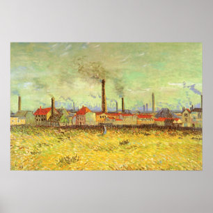 Fabriken in Asnieres von Vincent van Gogh Poster