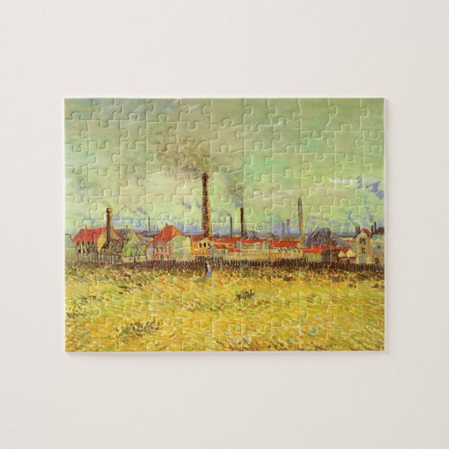 Fabriken in Asnieres von Vincent van Gogh Puzzle (Horizontal)