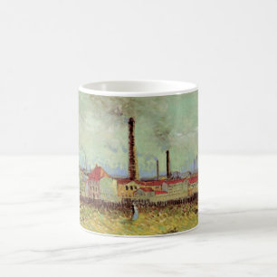Fabriken in Asnieres von Vincent van Gogh Tasse