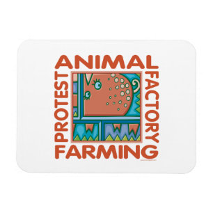 Fabrikische Landwirtschaft, Tierrechte Magnet